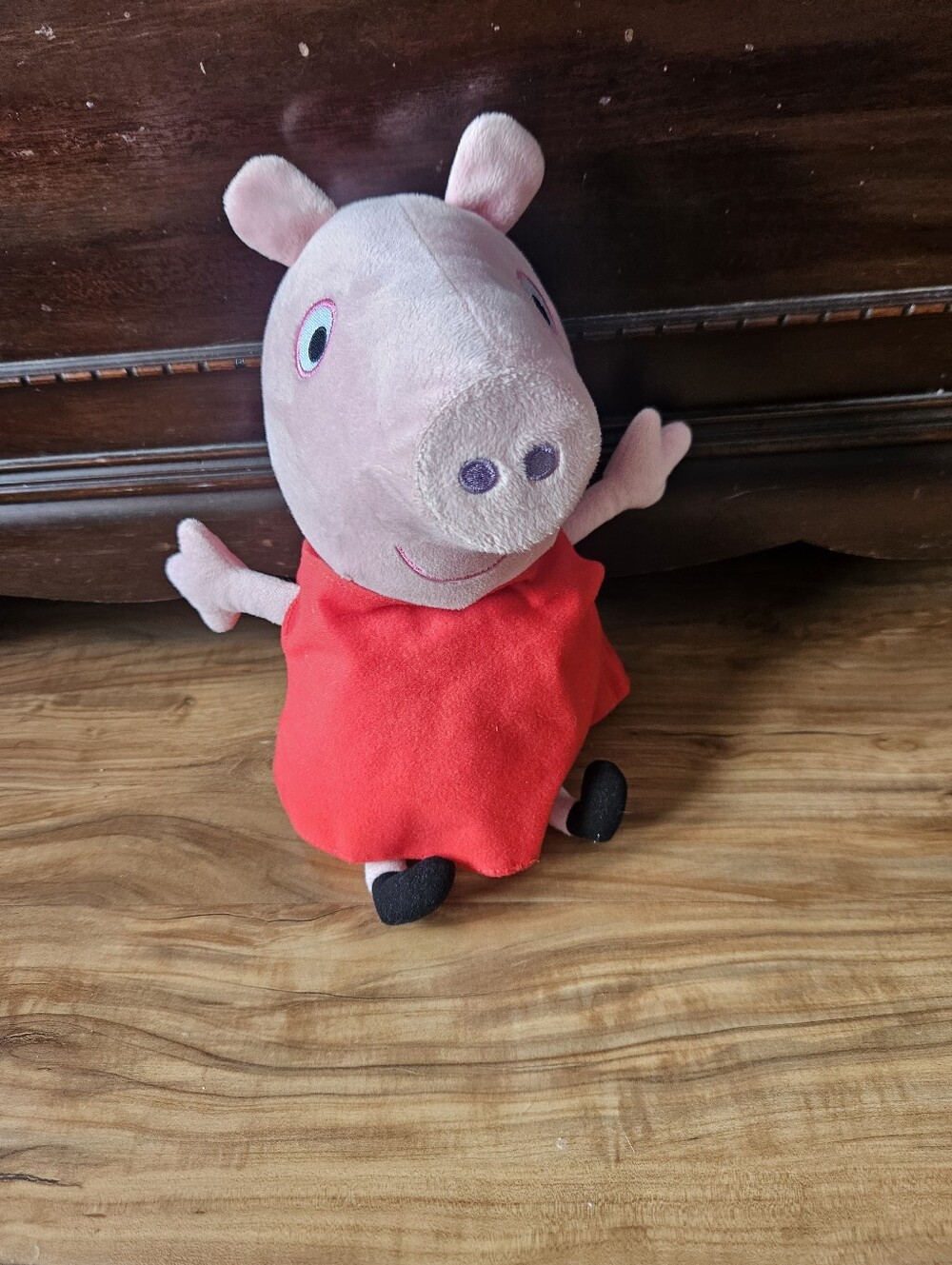 Peppa Pig Plush Doll in Pink with Red Dress